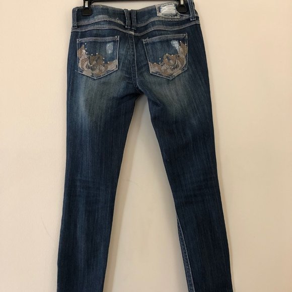 Skinny jeans with zippers on ankle - Picture 3 of 9